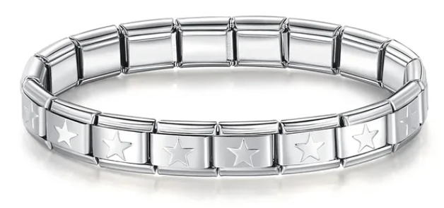 Brazalete de 9mm de acero inoxidable